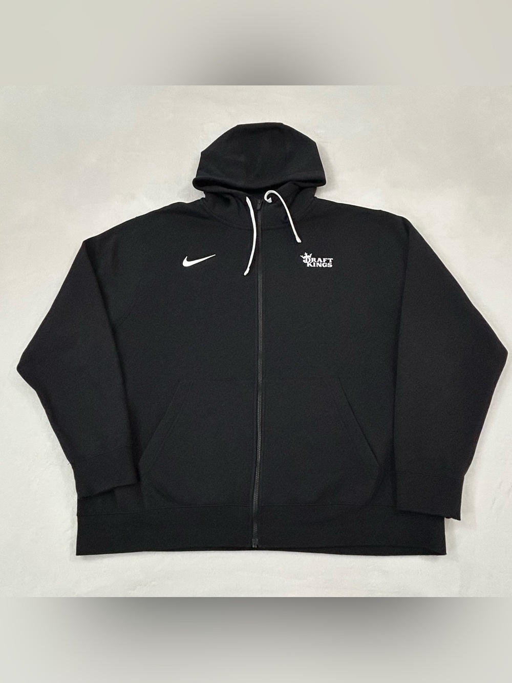 Draft Kings Sports Betting App Nike Full Zip Up Black Hoodie Sweatshirt Mens XXL